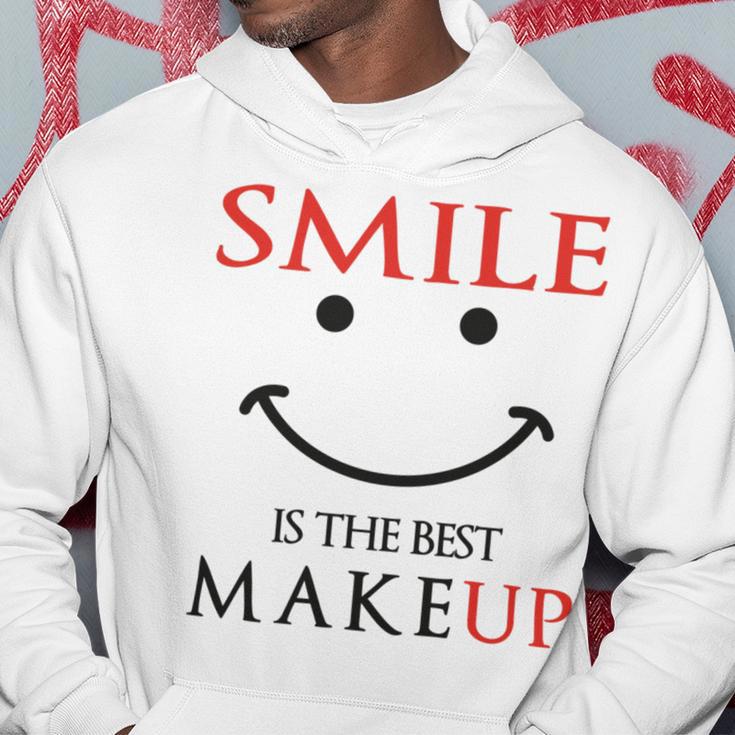 Smile Is The Best Makeup Hoodie Funny Gifts