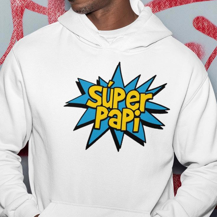 Super Papi Comic Book Superhero Spanish Dad Graphic Hoodie Unique Gifts