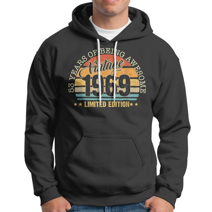 53 Years Old Gift Vintage 1969 Limited Edition 53Rd Birthday Hoodie