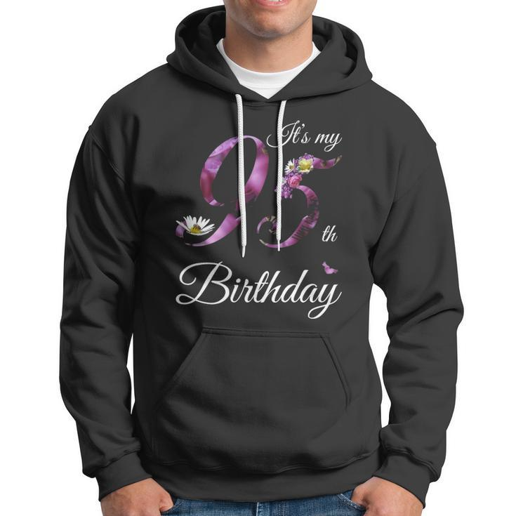 95 Years Old Floral 1927 Its My 95Th Birthday Gift Hoodie
