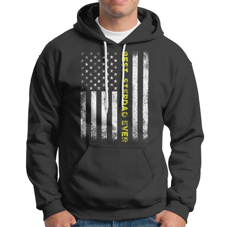 American Flag Best Stepdad Ever Fathers Day Step Dad Daddy Hoodie