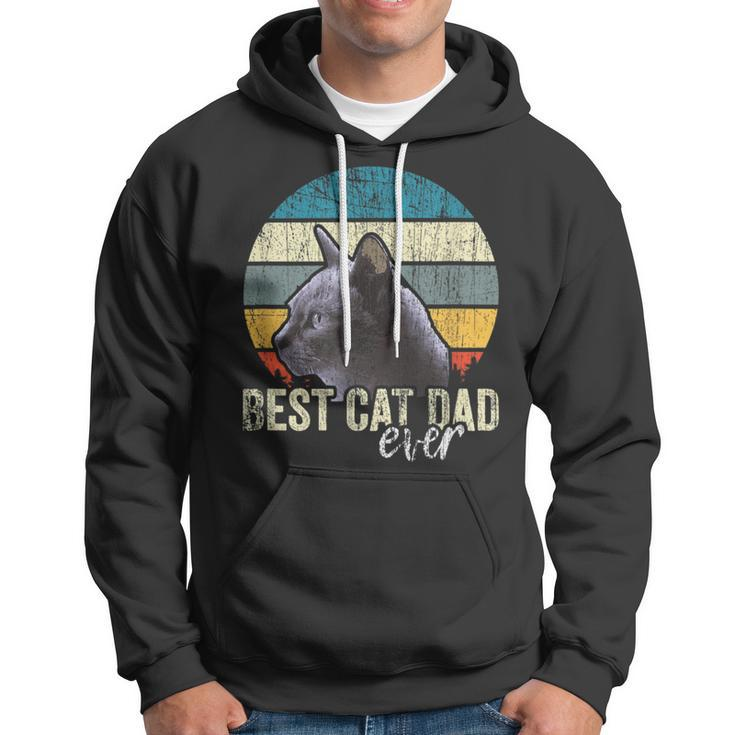Best Cat Dad Ever Vintage Cat Daddy Father Hoodie