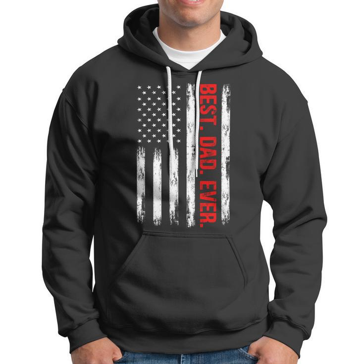 Best Dad Ever American Flag Proud Dad From Daughter Son Hoodie