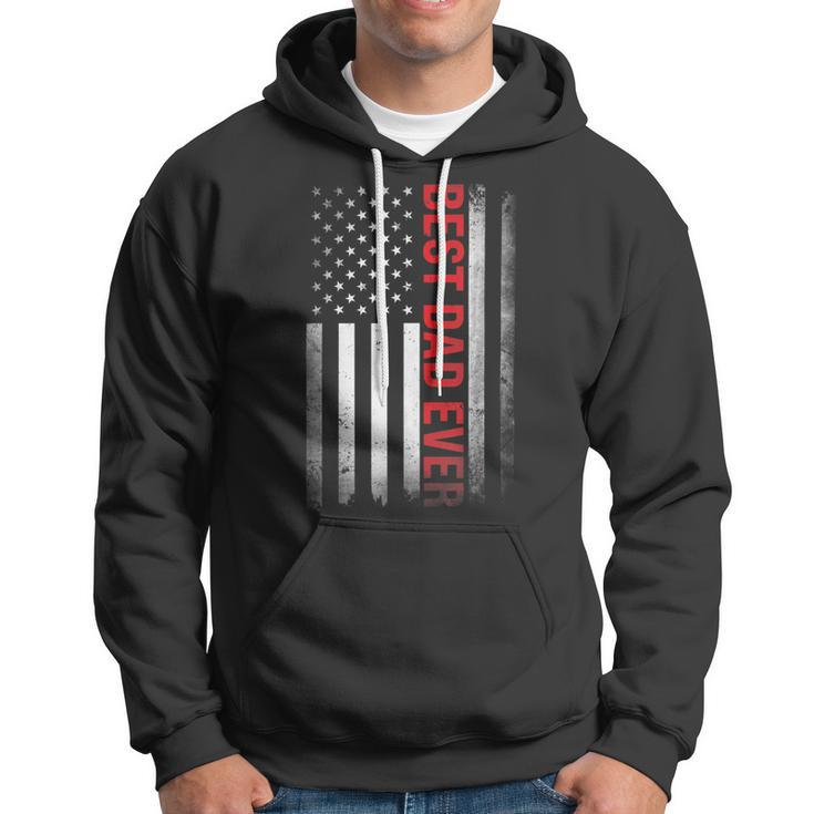 Best Dad Ever Usa Flag American 1St Time Daddy Fathers Day Hoodie