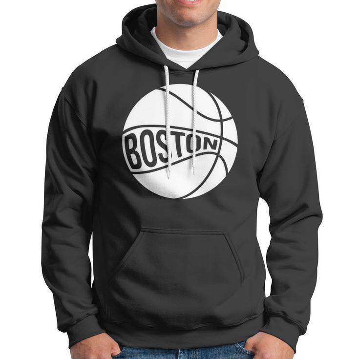 Boston Retro City Massachusetts State Basketball Hoodie