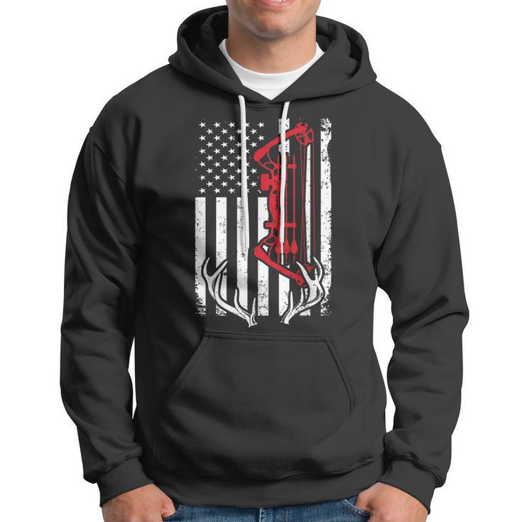 Bow Hunting American Flag Archery For Hunters Hoodie