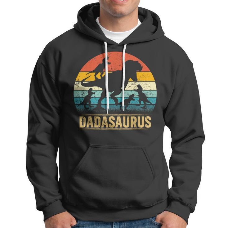 Dada DinosaurRex Dadasaurus 4 Kids Fathers Day Hoodie