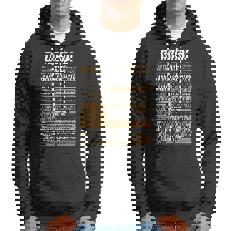 Dickson Name Gift Dickson Born To Rule Hoodie