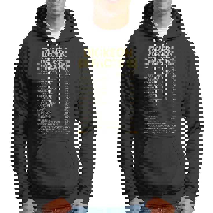 Dickson Name Gift Dickson Facts Hoodie