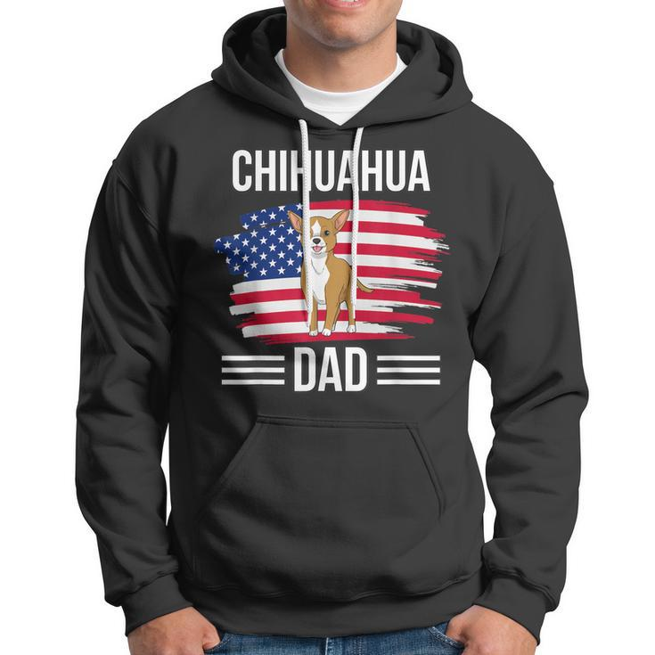 Dog Owner Us Flag 4Th Of July Fathers Day Chihuahua Dad Hoodie
