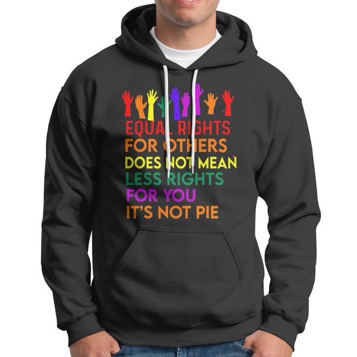Equal Rights For Others Does Not Mean Equality Tee Pie Hoodie