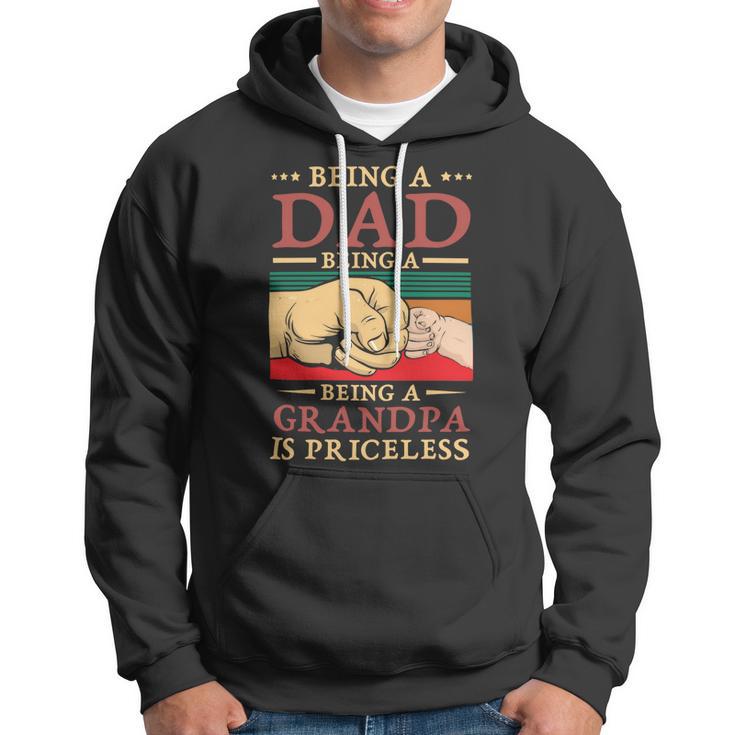 Father Grandpa Being A Dad Is An Honor Being A Grandpa Is Priceless114 Family Dad Hoodie