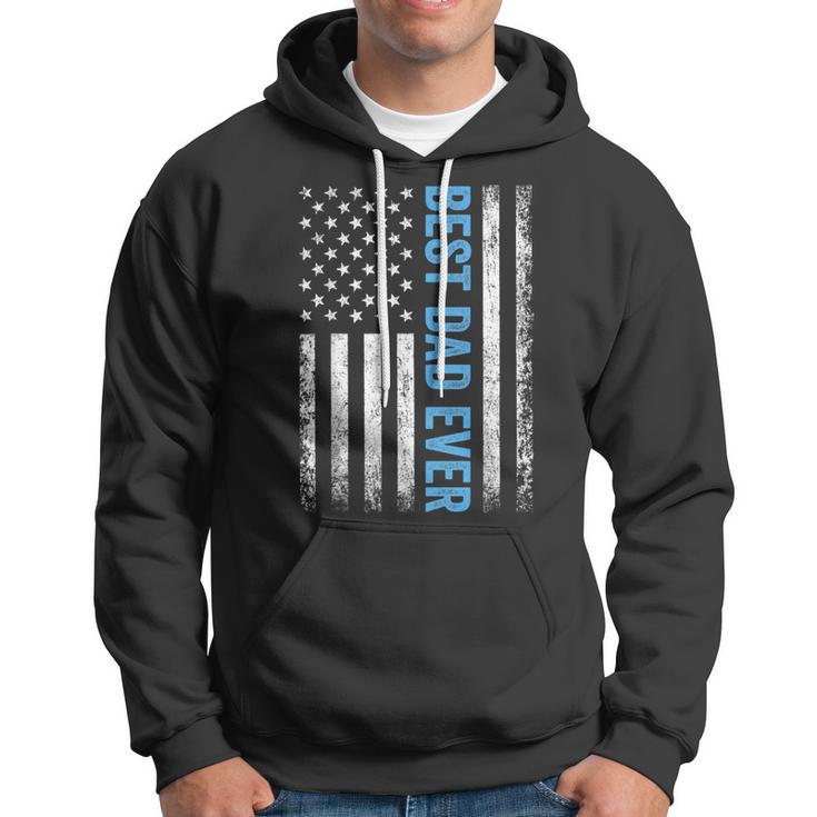 Fathers Day Best Dad Ever With Us American Flag V2 Hoodie