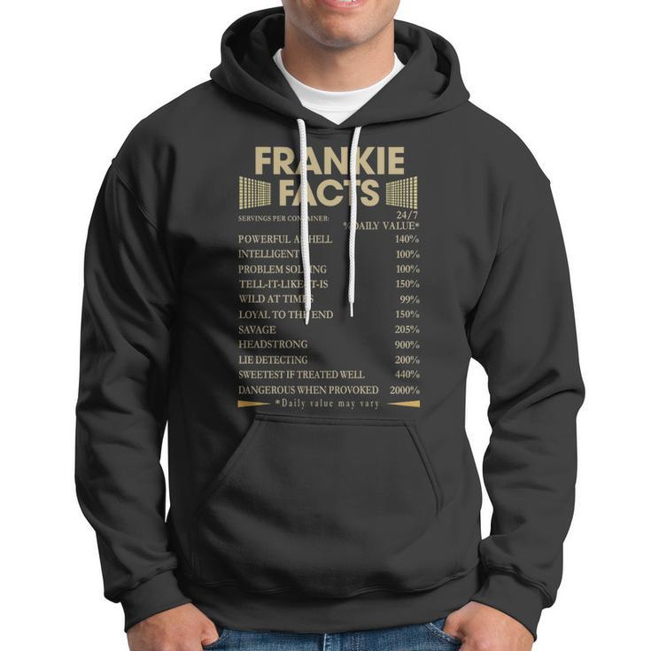 Frankie Name Gift Frankie Facts Hoodie