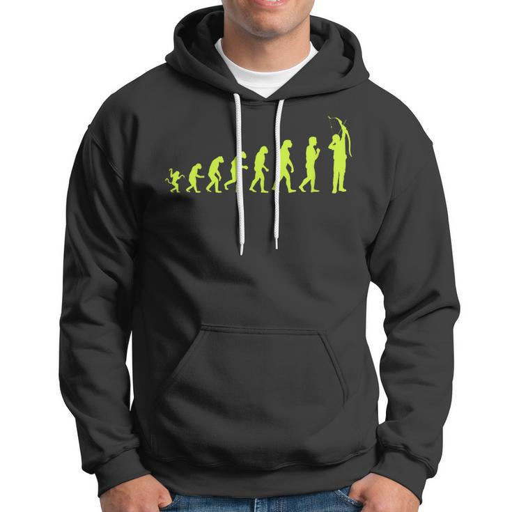 Funny Archery Evolution For Bow Hunters Hoodie