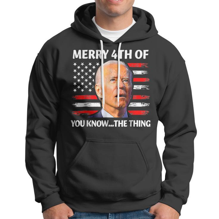 Funny Biden Confused Merry Happy 4Th Of You Know The Thing Hoodie
