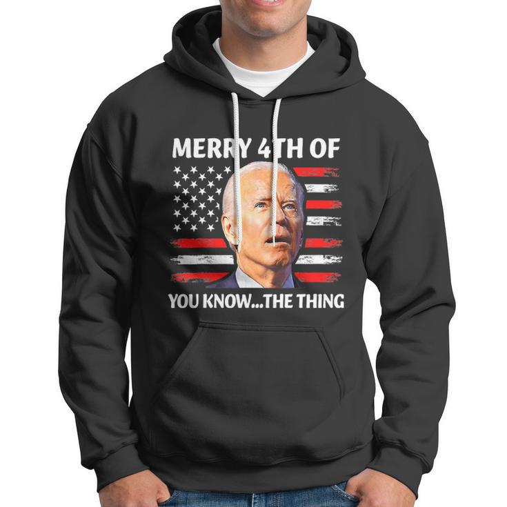 Funny Biden Independence Day Merry Happy 4Th Of July Hoodie