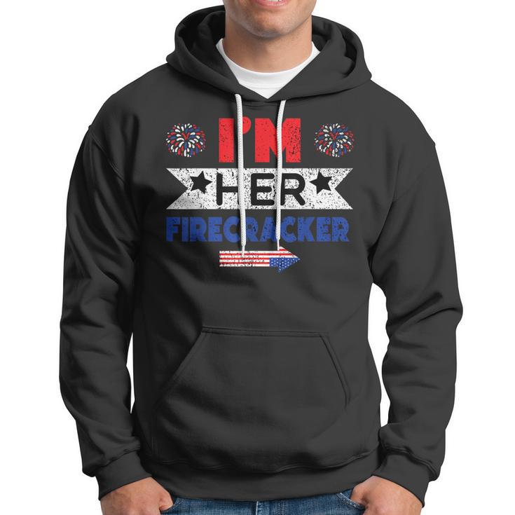 Im Her Firecracker 4Th Of July Matching Couple For Her Hoodie