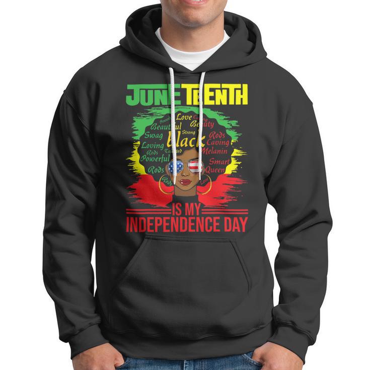 Juneteenth Is My Independence Day African Flag Black History Hoodie