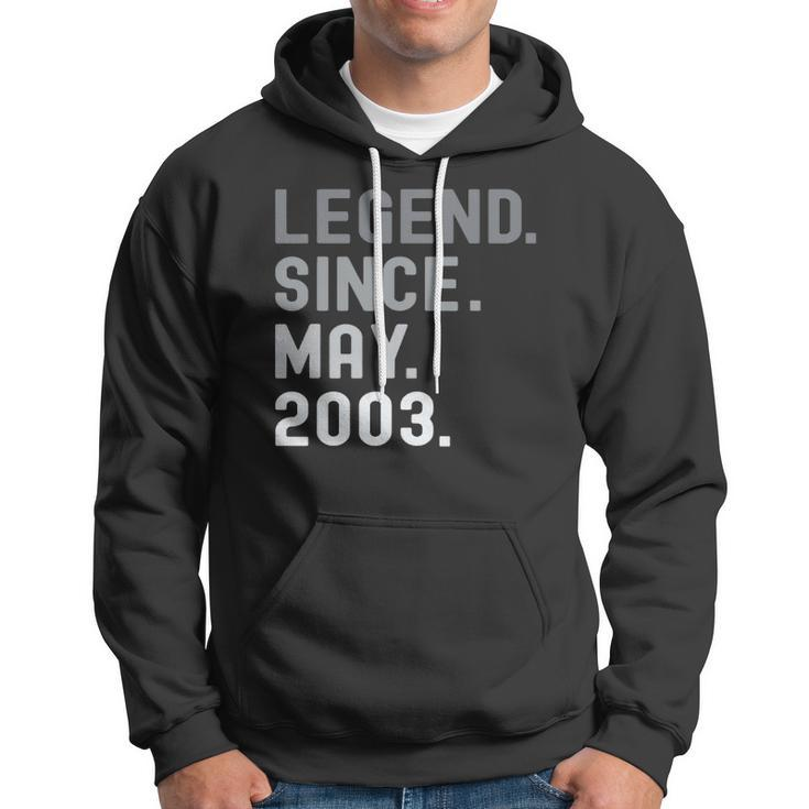 Legend Since May 2003 19 Years Old 19Th Birthday Gifts Hoodie