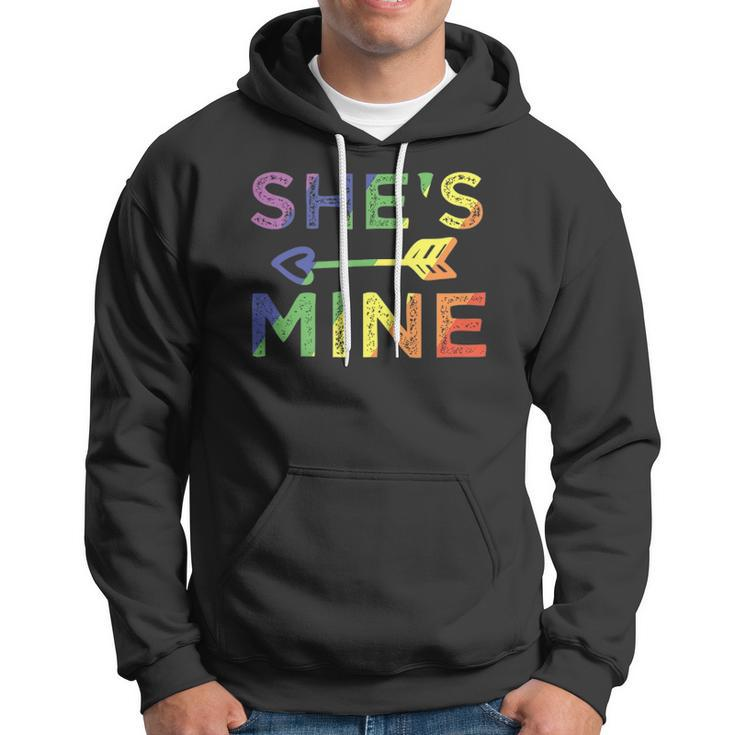 Lesbian Couple Shes Mine Im Hers Matching Lgbt Pride Hoodie