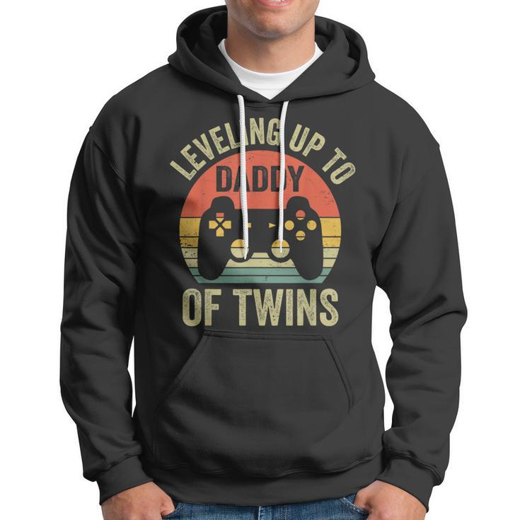 Leveling Up To Daddy Of Twins Expecting Dad Video Gamer Hoodie