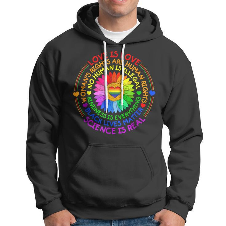 Love Is Love Science Is Real Kindness Is Everything Lgbt Hoodie