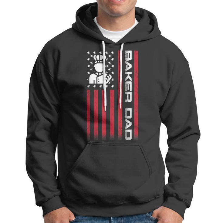 Mens 4Th Of July Us Flag Baker Dad Gift For Fathers Day Hoodie