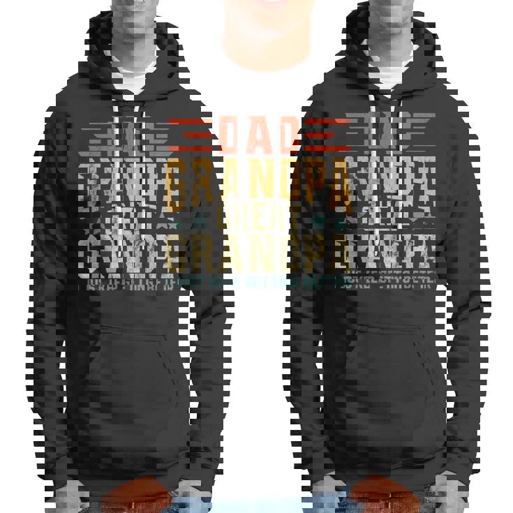 Mens Fathers Day From Grandkids Dad Grandpa Great Grandpa Hoodie