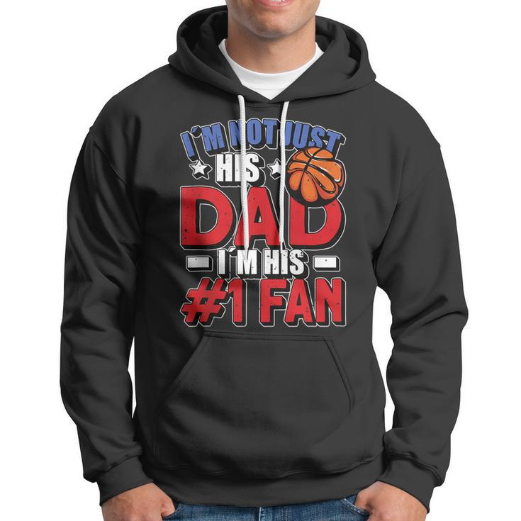 Mens Im Not Just His Dad Father´S Day 4Th Of July Basketball Hoodie