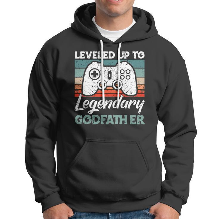 Mens Leveled Up To Legendary Godfather - Uncle Godfather Hoodie