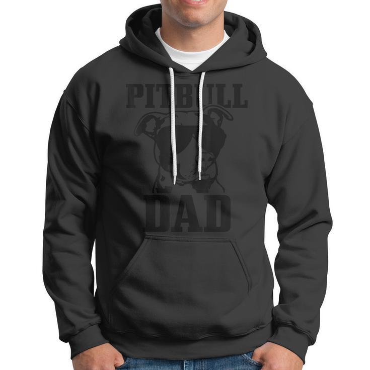 Mens Pitbull Dad Funny Dog Pitbull Sunglasses Fathers Day Pitbull  V2 Hoodie