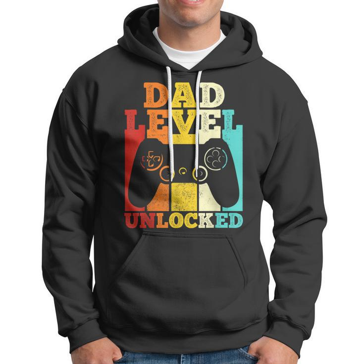 Mens Pregnancy Announcement Dad Level Unlocked Soon To Be Father V2 Hoodie