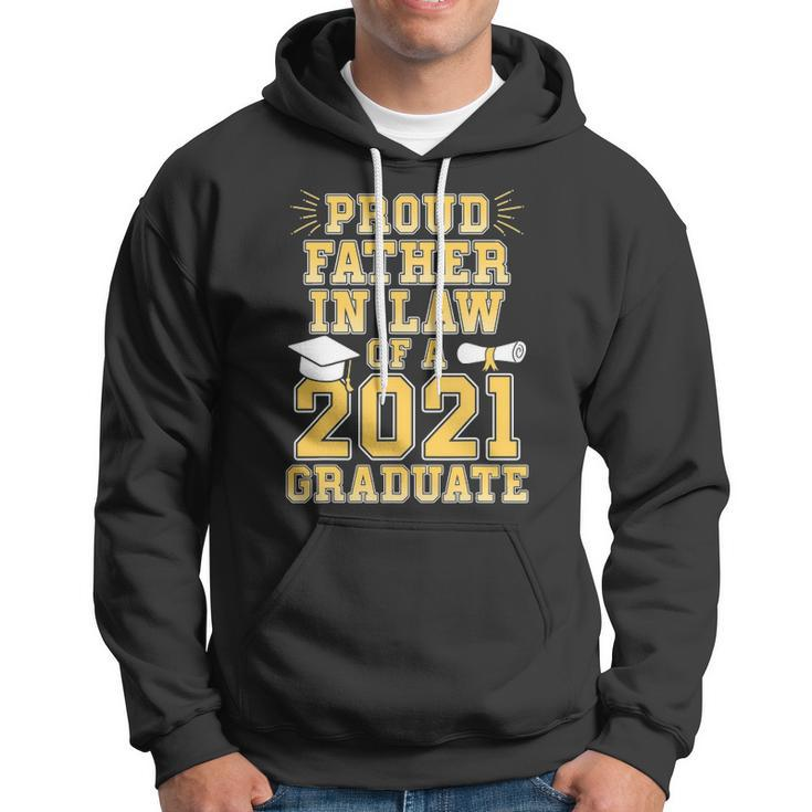 Mens Proud Father In Law Of A 2021 Graduate School Graduation Hoodie
