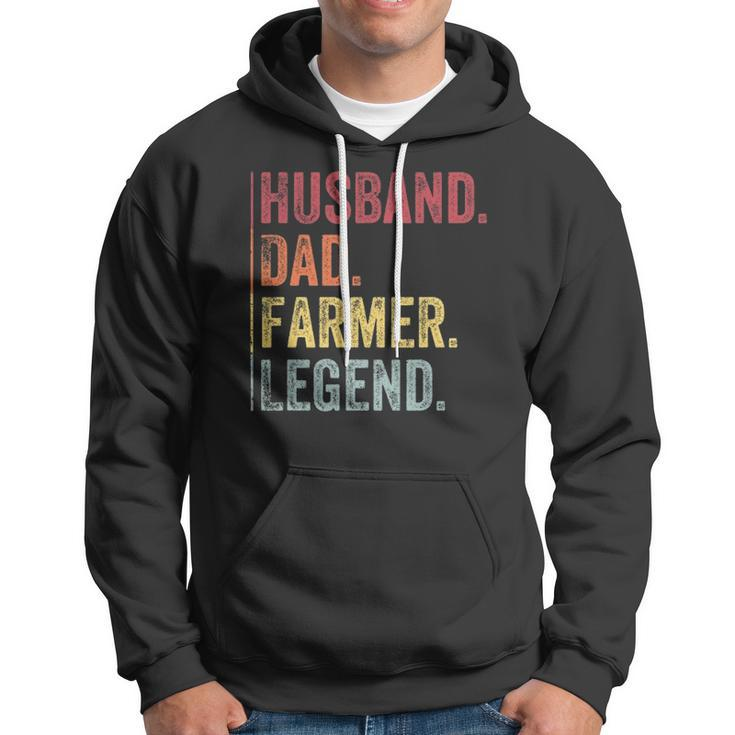 Mens Vintage Husband Dad Farmer Legend Gift For Fathers Day Hoodie