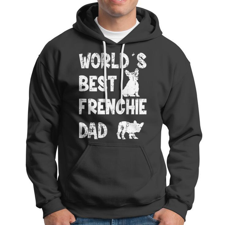 Mens Worlds Best Frenchie Dad French Bulldog Dog Lover Hoodie