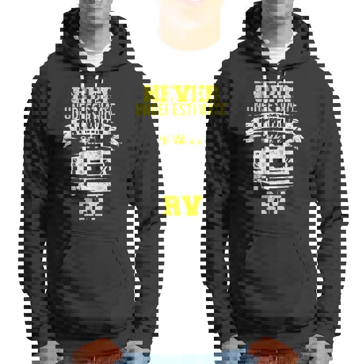 Never Underestimate A Pawpaw Rv Camping Distressed Hoodie Never Underestimate A Pawpaw Rv Camping Distressed Hoodie