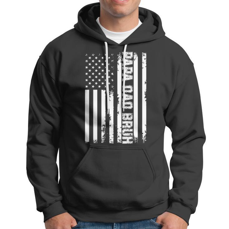 Papa Dad Bruh Fathers Day 4Th Of July Us Flag Vintage 2022 Hoodie