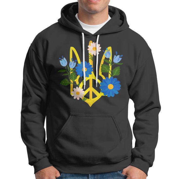 Peace In The Crest Of Ukraine Peace And Solidarity For Ukraine Hoodie