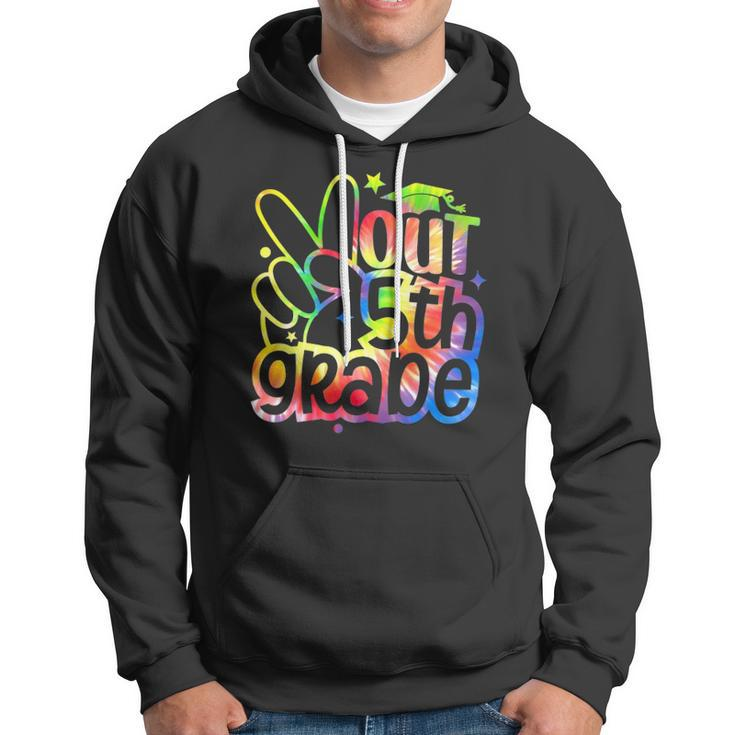 Peace Out 5Th Grade Tie Dye Graduation Class Of 2022 Tees Hoodie