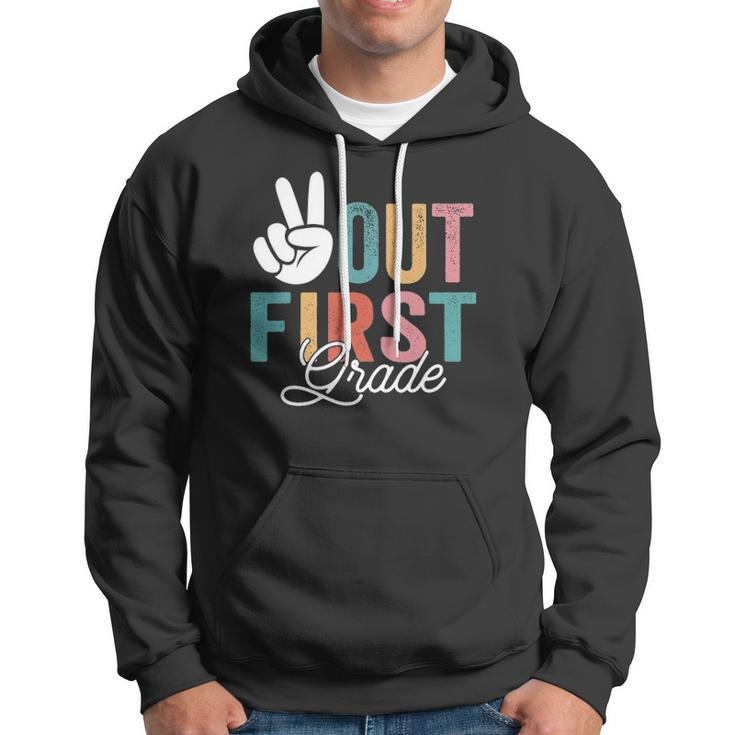 Peace Out First Grade Last Day Of School 2022 Graduation Hoodie