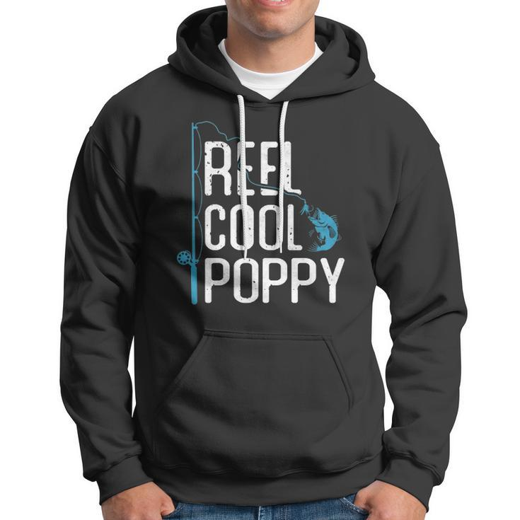 Reel Cool Poppy Fishing Fathers Day Gift Fisherman Poppy Hoodie