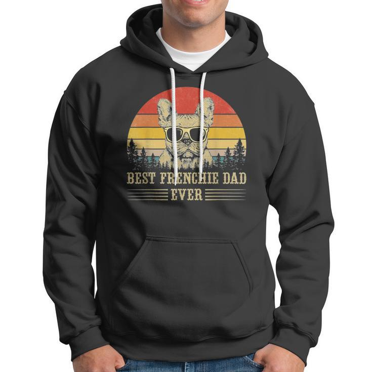 Retro Vintage French Bulldog Best Frenchie Dad Ever Classic Hoodie