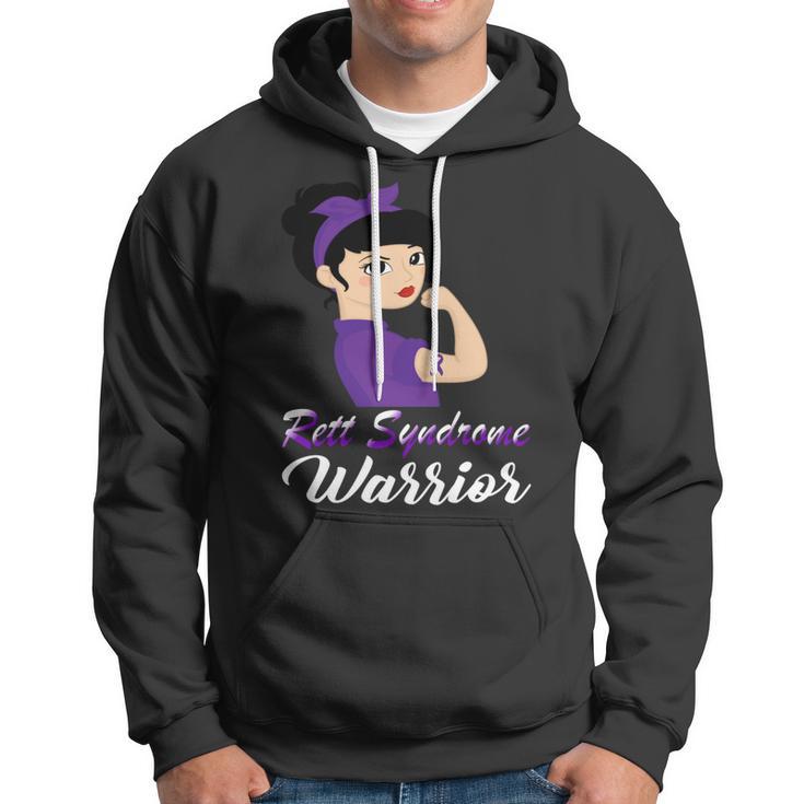 Rett Syndrome Warrior Purple Women Purple Ribbon Rett Syndrome Rett Syndrome Awareness Hoodie