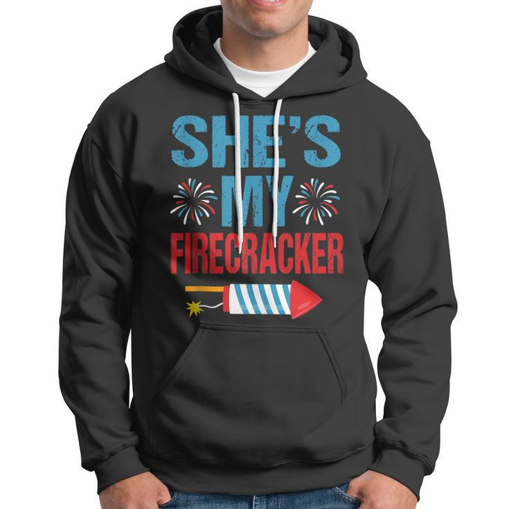 Shes My Firecracker His And Hers 4Th July Couples Hoodie
