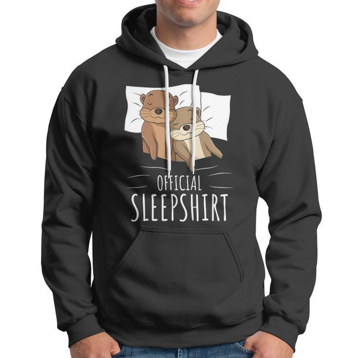 Sleeping Sea Otter Lover Napping Official Sleep Hoodie