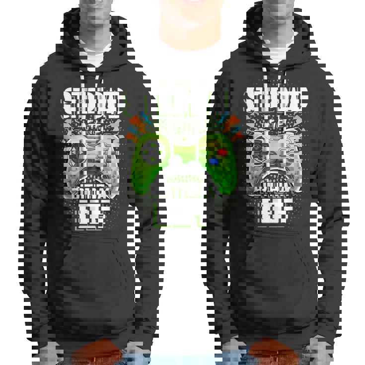 Stepdad Of The Birthday Boy Matching Family Video Game Party Hoodie