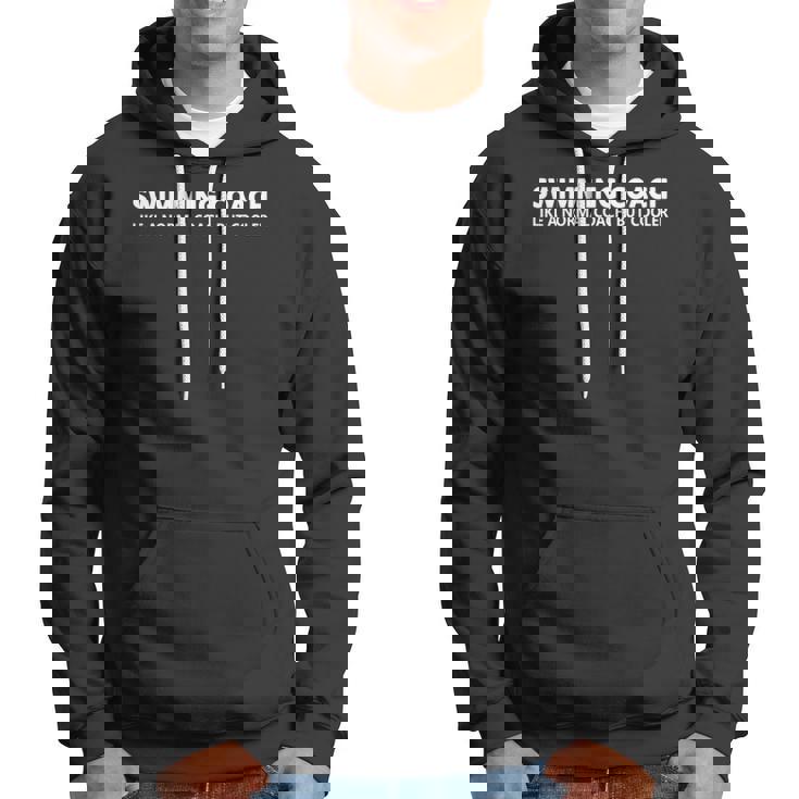 Swimming Coach Funny Swim Coach Hoodie