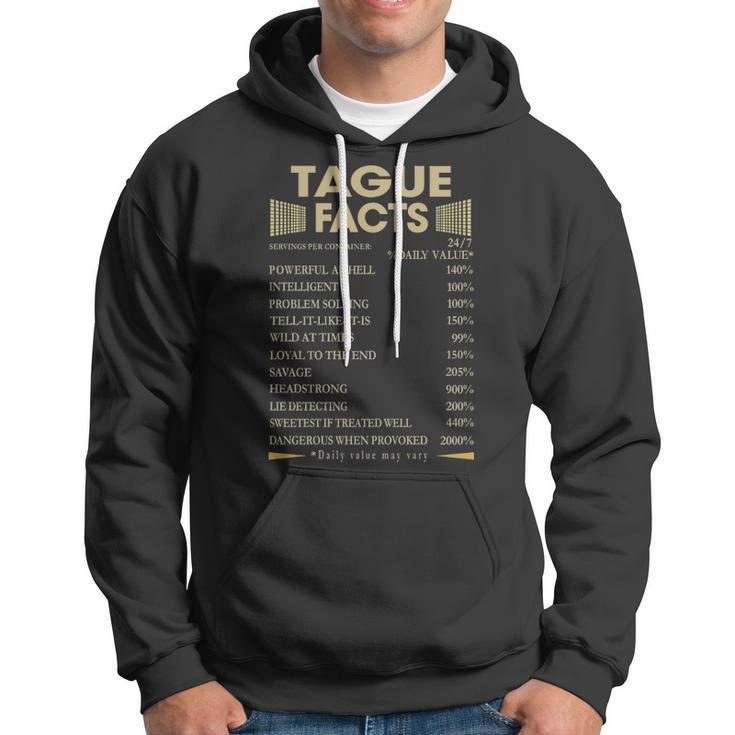 Tague Name Gift Tague Facts Hoodie