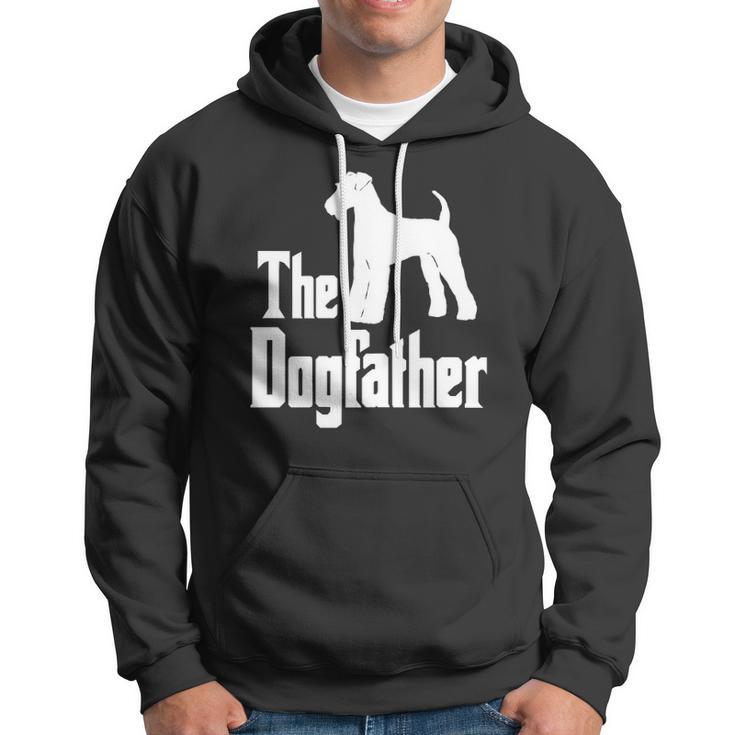The Dogfather Airedale Terrier Silhouette Funny Gift Idea Classic Hoodie